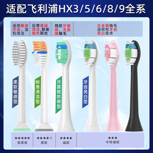 适用飞利浦电动牙刷头替换钻石HX939p/6320/5282/6721/9340/6250 - 图2