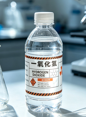 一氧化二氢饮料瓶化学元素标签纸