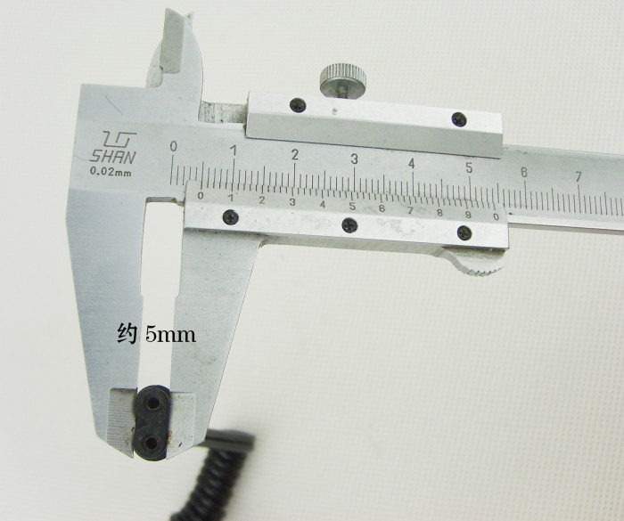 特种强光手电筒头灯充电线 30cm B字尾特殊规格电源线 欧标圆插 - 图3