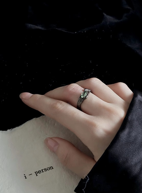 锆石纹理指环i-person小众设计