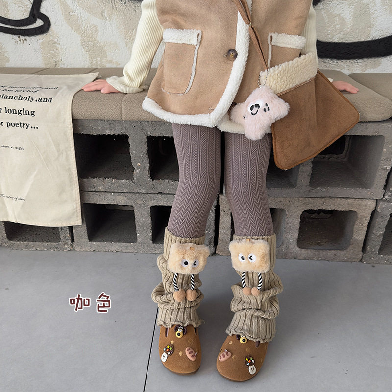 女童打底裤套袜一体加绒加厚秋冬季保暖宝宝高腰堆堆九分儿童裤袜,淘宝优惠券,粉丝福利购,淘宝优惠卷