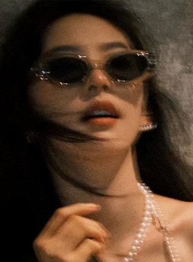 方圆脸清冷高智感猫眼墨镜女优雅