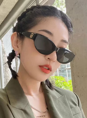 时髦猫眼墨镜女优雅高级感遮阳潮