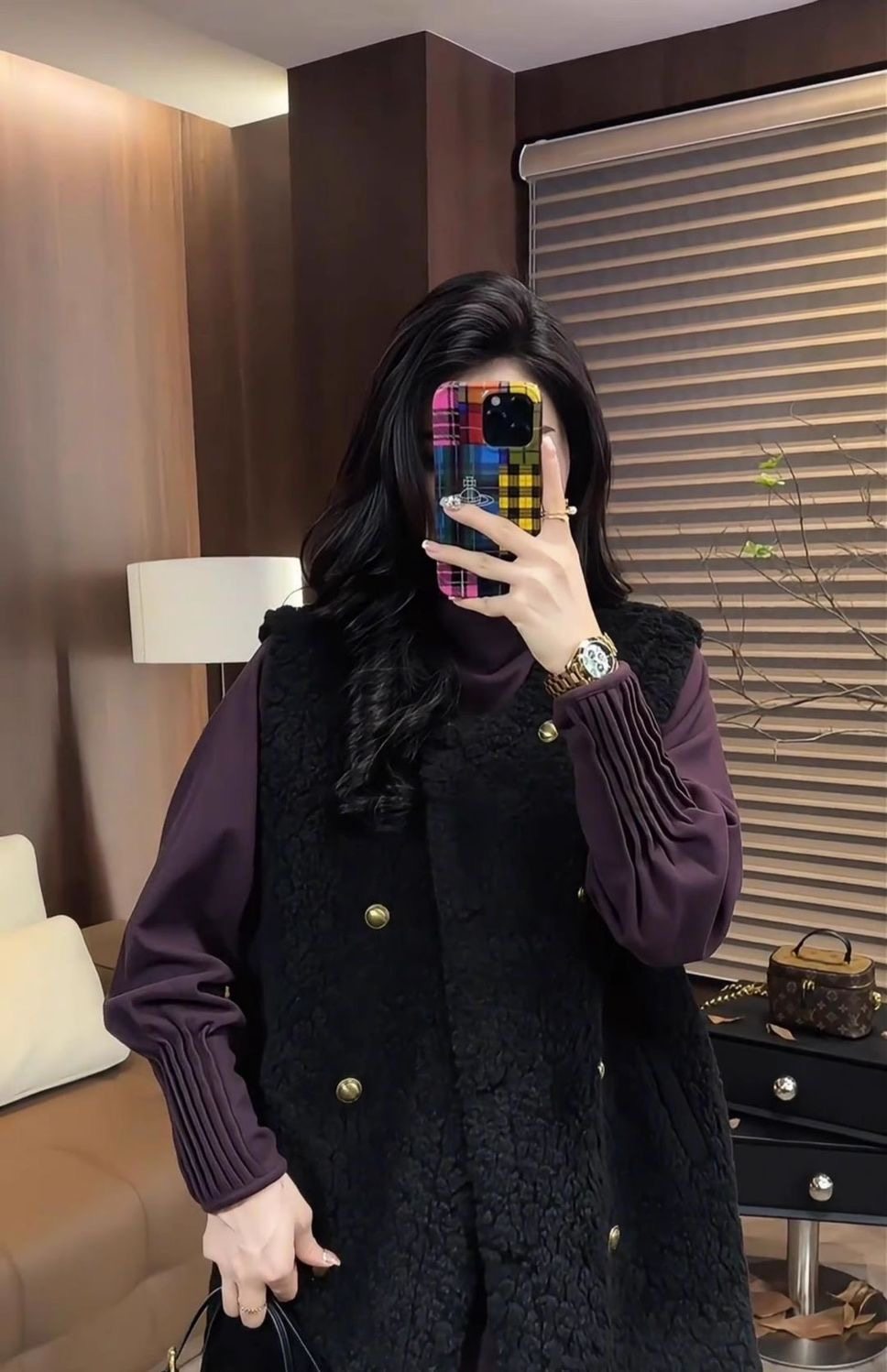 复古羊羔毛呢外套女2025新款爆款秋冬背心马甲皮毛一体保暖上衣女,淘宝优惠券,粉丝福利购,淘宝优惠卷