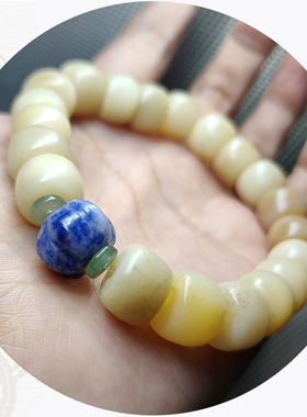 天然骨头手串手链文玩饰品佛珠