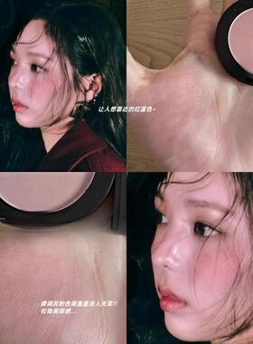 美的很轻松的韩味淡妆 灰粉裸色腮红蜜豆沙单色眼影秋冬温柔氛围