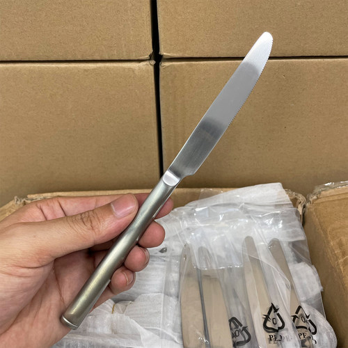 高端大牌不锈钢西餐刀牛排刀家用主餐刀切牛排专用锋利锯齿厚实 - 图0