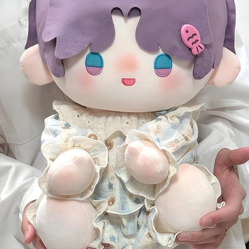 现货居家睡衣40cm厘米娃衣坐姿棉花娃娃衣服无属性玩偶公仔替换装 - 图3