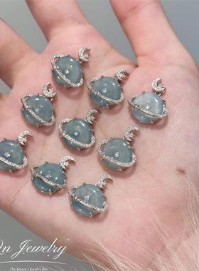 Qn Jewelry/浪漫小行星 925纯银天然行星项链A26