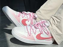 Custom sneakers Court Borough Pink Rabbit Sweet 100 lap low helper shoes