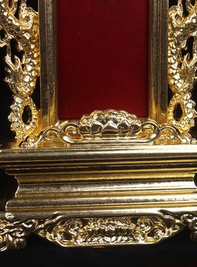 莲花双龙牌位 免费刻字实木牌位 供奉神位 家用祖先牌位 祠堂灵位