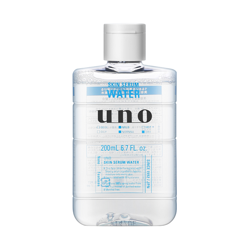 日本本土版！现货！UNO/吾诺 男士玻尿酸爽肤水滋润补水控油200ml - 图3