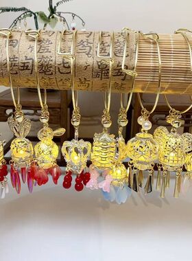 日常宫灯新中式古风镯子手环发光