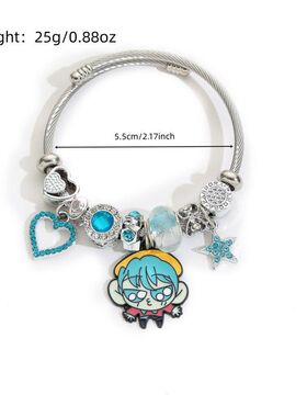 pop音符串珠不锈钢女团可手镯吊