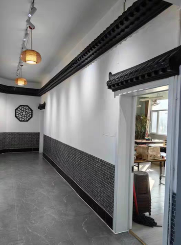 免架子屋檐封板仿古屋檐立体塑料瓦中式徽派配件挂饰一体树脂瓦 - 图2