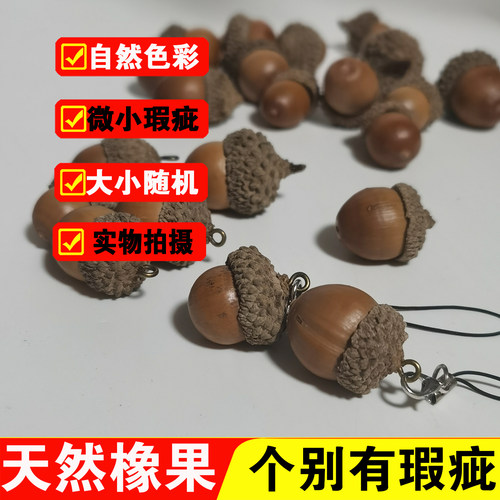 橡果饰品大橡子果橡树果橡实带帽幼儿园儿童装饰摆件挂饰小物件 - 图1