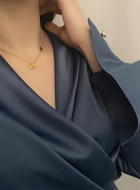 H字母链项链女轻奢时尚设计
