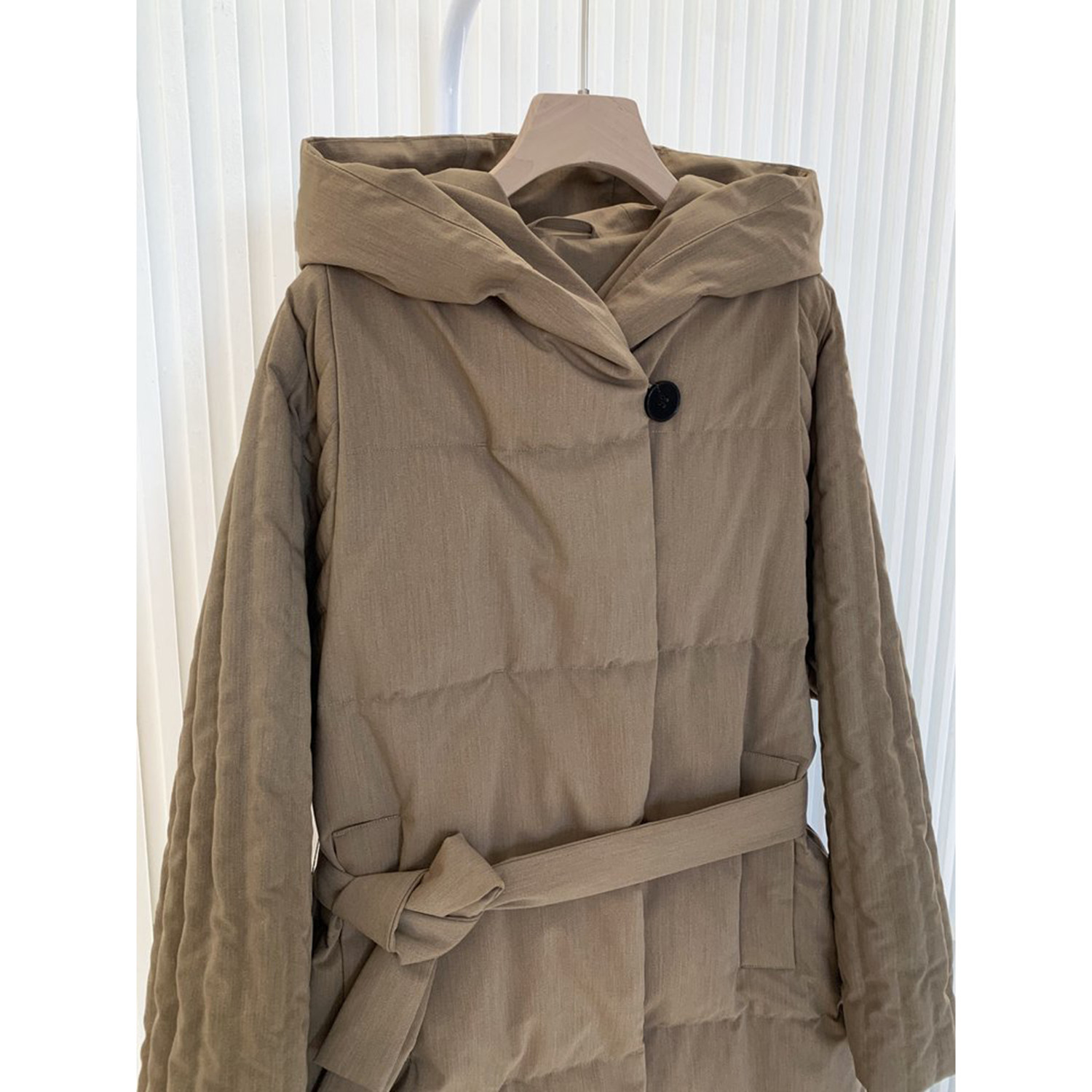 现货ICIC小禾女装鹅绒【HUG羽绒服】冬季羊毛混纺平纹布羽绒服,淘宝优惠券,粉丝福利购,淘宝优惠卷