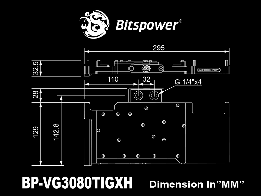 Bitspower 显卡全覆盖水冷头 适用影驰名人堂RTX3080 Ti HOF系列 - 图2