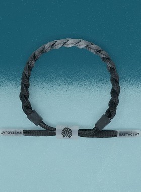 RASTACLAT美国官网正品小狮子透视系列黑灰渐变情侣手链编织手绳