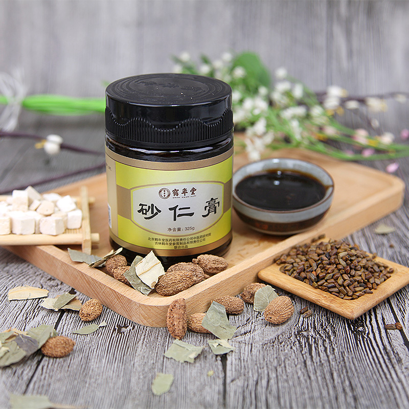 鹤年堂砂仁膏黄精雪梨玫瑰膏男女滋补营养品老人健康茶325g