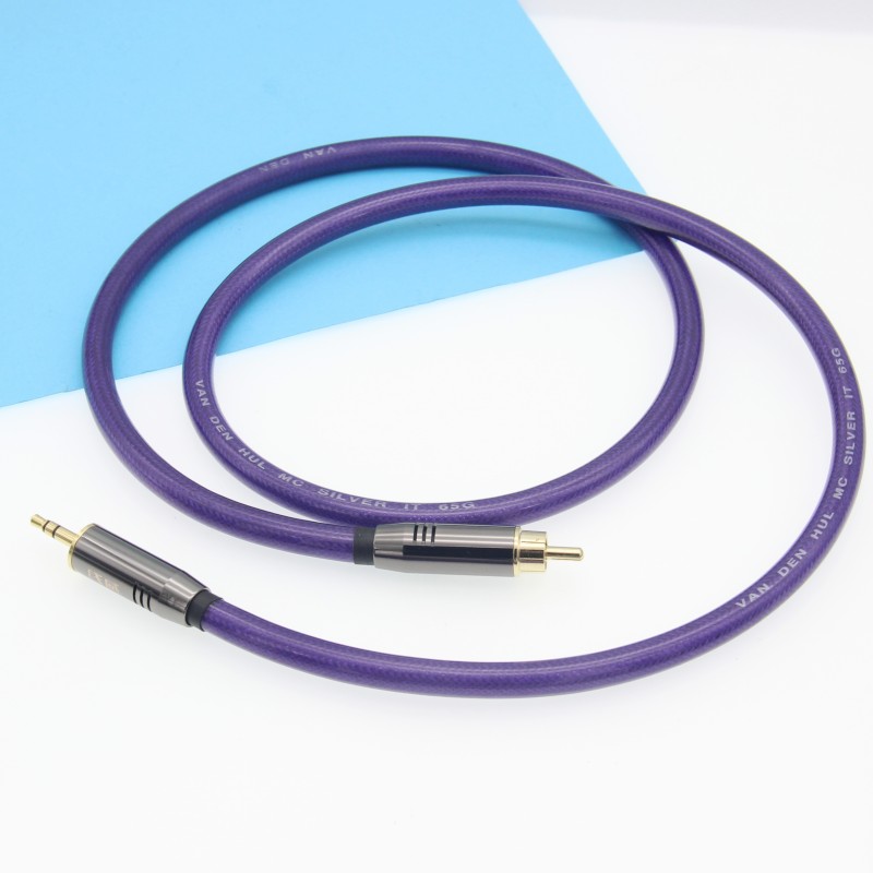 适用飞傲7X3KX5K二代三代节奏坦克V3-D 75欧3.5转莲花同轴镀银线 - 图1