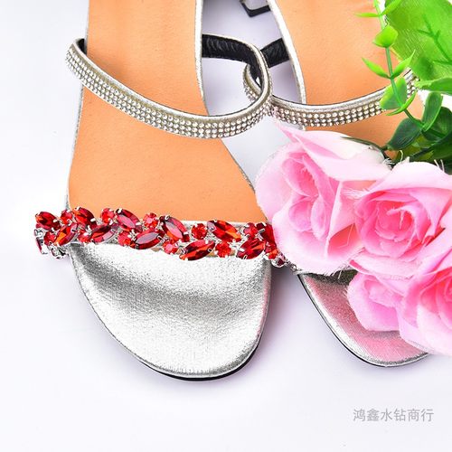 DIY花式钻链手缝水钻链 衣领装饰链条配件肩部西装材料服装饰配件 - 图3