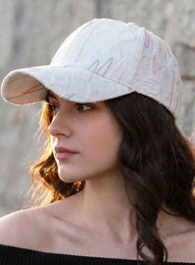 新款刺绣棒球帽女户外休闲防晒遮阳鸭舌帽百搭街头时尚紫色帽子男
