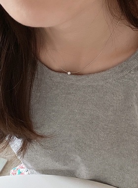 S925纯银项链蛇骨复古镶钻锆石轻奢高端小众级感百搭精致细锁骨颈