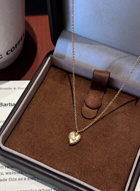 S925纯银项链海洋之心爱轻奢高端小众级设计感锁骨颈链精致百搭潮