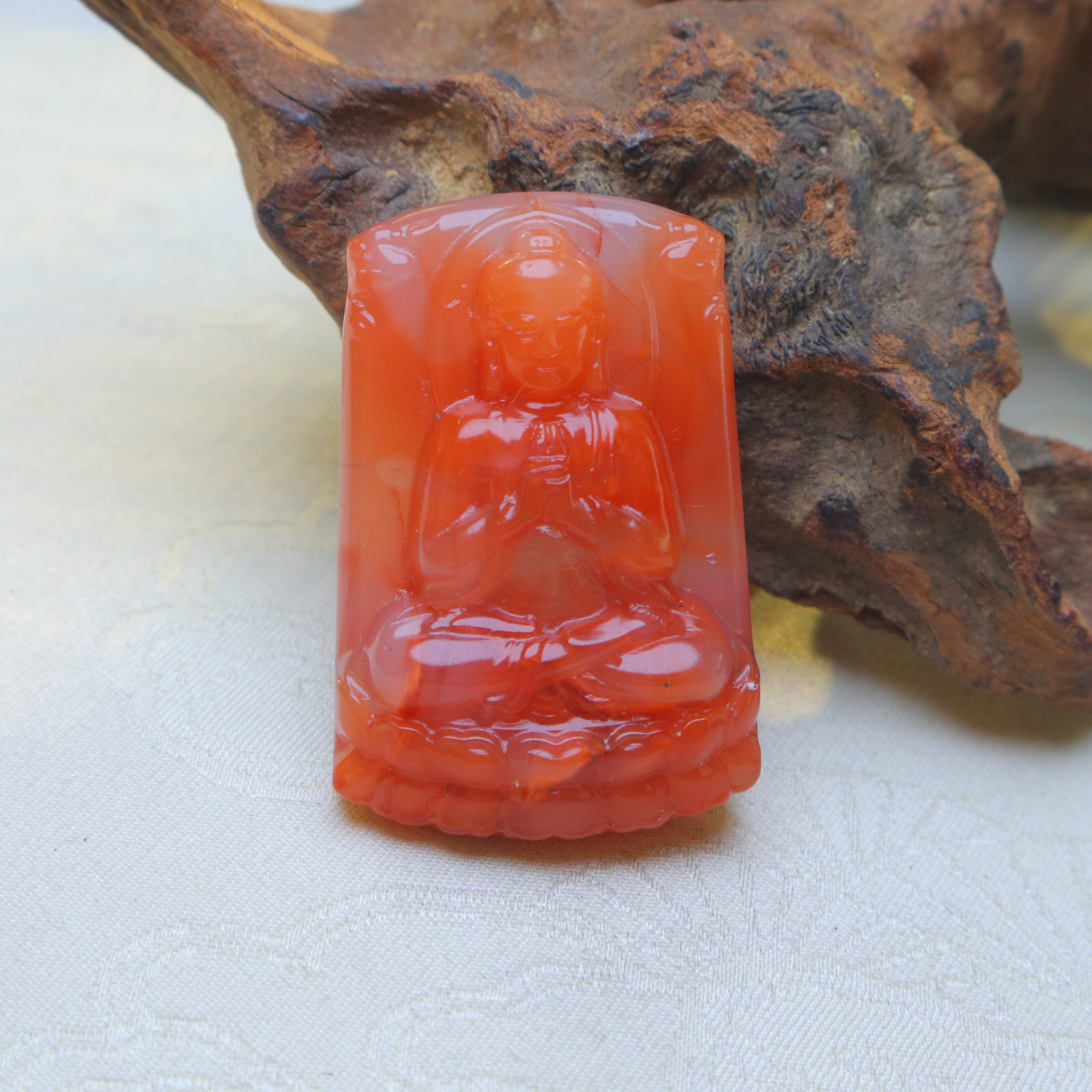 天然南红玛瑙柿子樱桃红冰飘火焰纹佛祖牌挂件吊坠,淘宝优惠券,粉丝福利购,淘宝优惠卷