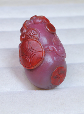 四川凉山盐源玛瑙粉嫩紫色葫芦吊坠毛衣链送妈妈朋友闺蜜自戴