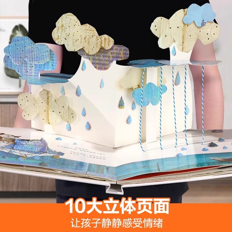 我的情绪小怪兽立体书幼儿园中大班宝宝亲子互动情绪认知3d立体早教绘本3-6岁幼小衔接儿童情绪管理图画故事书籍国外经典获奖作品