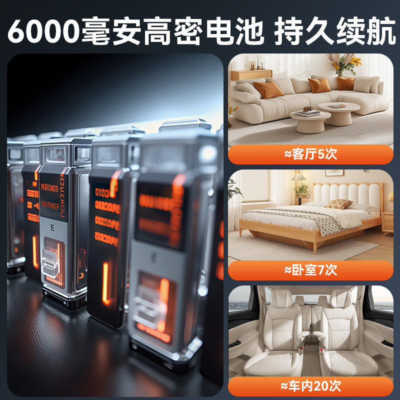 鸽鸽电竞  屏显版手持式17000Pa 桌面/车载无刷吸尘器,淘宝优惠券,粉丝福利购,淘宝优惠卷