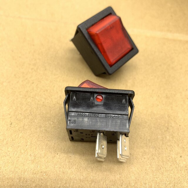 C1553AT ship type rocker switch imported red