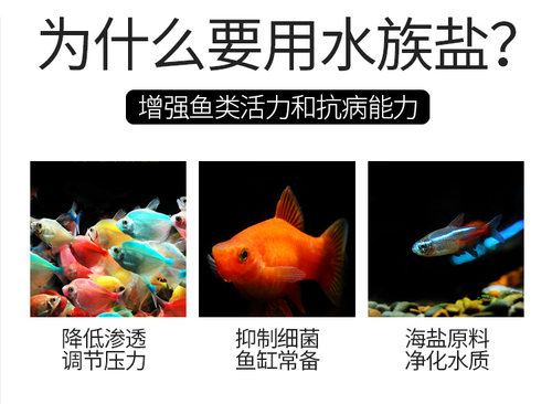 水族观赏鱼盐通用锦鲤龙鱼热带鱼软化海盐矿物盐尼西包邮 - 图0