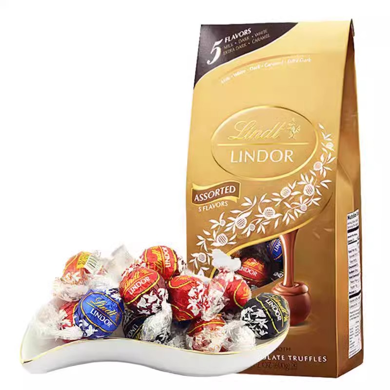 lindt瑞士莲瑞士进口软心牛奶巧克力600g零食婚庆喜糖伴手礼物 - 图2