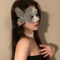 Christmas Butterfly Mask Prom Dress With Mask Makeup Prom Party Halloween Costume Costume Cos Props Woman