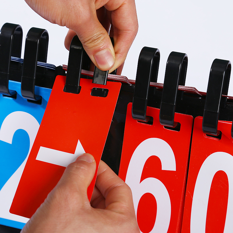 篮球比赛记分牌台球计分牌可翻页掼蛋计分器板比分牌乒乓球积分牌 - 图2