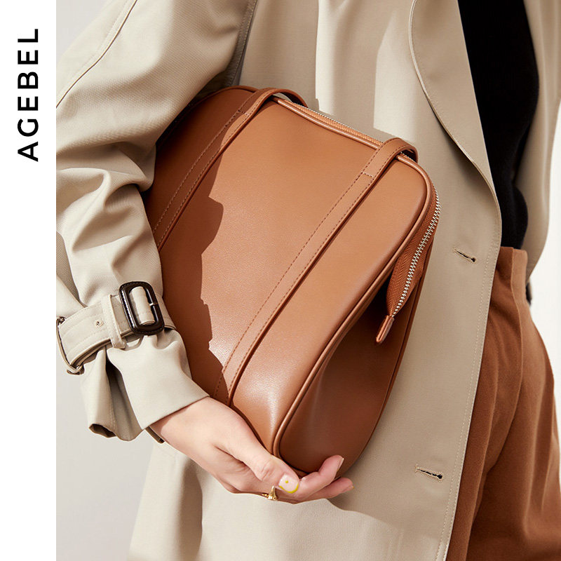 包包女2021新款真皮单肩包 艾吉贝女士包袋