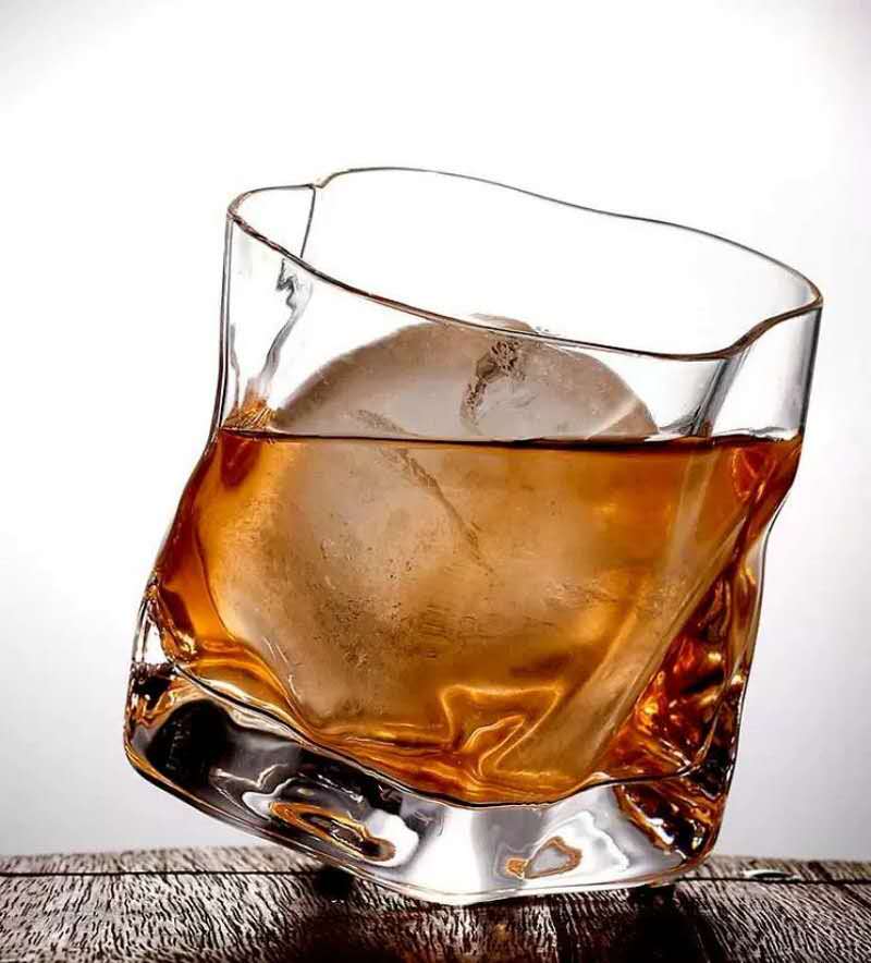 日式描金玻璃杯洋酒杯子威士忌杯不规则啤酒杯扭纹杯水杯果汁酒杯-图2