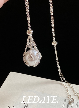 李大爷的店捕梦网兜珍珠项链