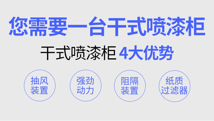 干式喷漆柜水性漆喷漆柜立式工件喷漆工作台油漆处理器漆雾净化柜 - 图2