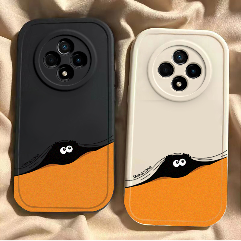 适用于oppoa3pro手机壳OPA/OPPA保护ppoa套Pr0新款Por新品卡通硅胶镜头全包躲藏小煤球opρoa/oρpoa防摔男女 - 图2