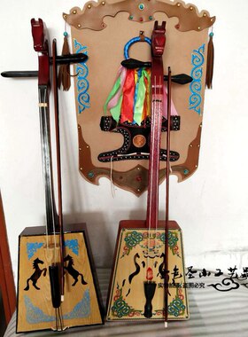蒙古马头琴摆件仿真内蒙古工艺品特色手工艺品舞台演出道具装饰品