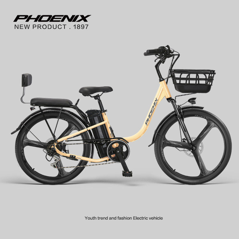 凤凰电助力自行车锂电池可提电动自行车男女士成人电瓶车电单车,淘宝优惠券,粉丝福利购,淘宝优惠卷