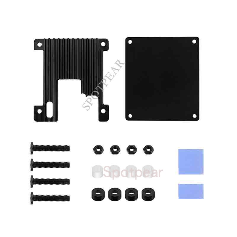 香橙派Orange Pi Zero开发板外壳铝合金被动散热保护壳配导热胶-图0