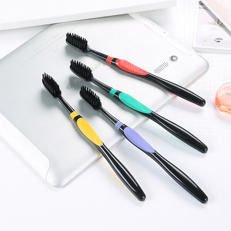 健牌成人软毛竹炭备长炭防滑刷丝 健家居牙刷/口腔清洁工具