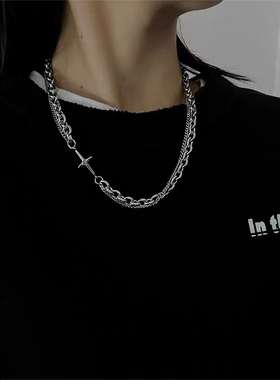 双层项链小众设计情侣冷淡风