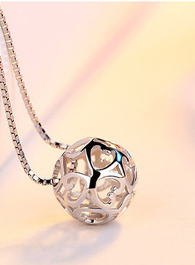 铜锁骨链女转运珠轻奢高级感